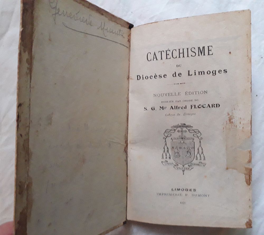 Cat&eacute;chisme du dioc&egrave;se de Limoges de 1927 Livres et BD
