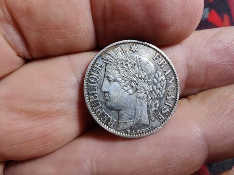 Pas rare mais trés jolie piece de 1 fr Cérés de 1872 A . Saint-Sulpice (81)