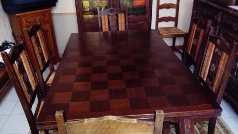 Table et meuble de salle à manger chêne 250 Craonnelle (02)
