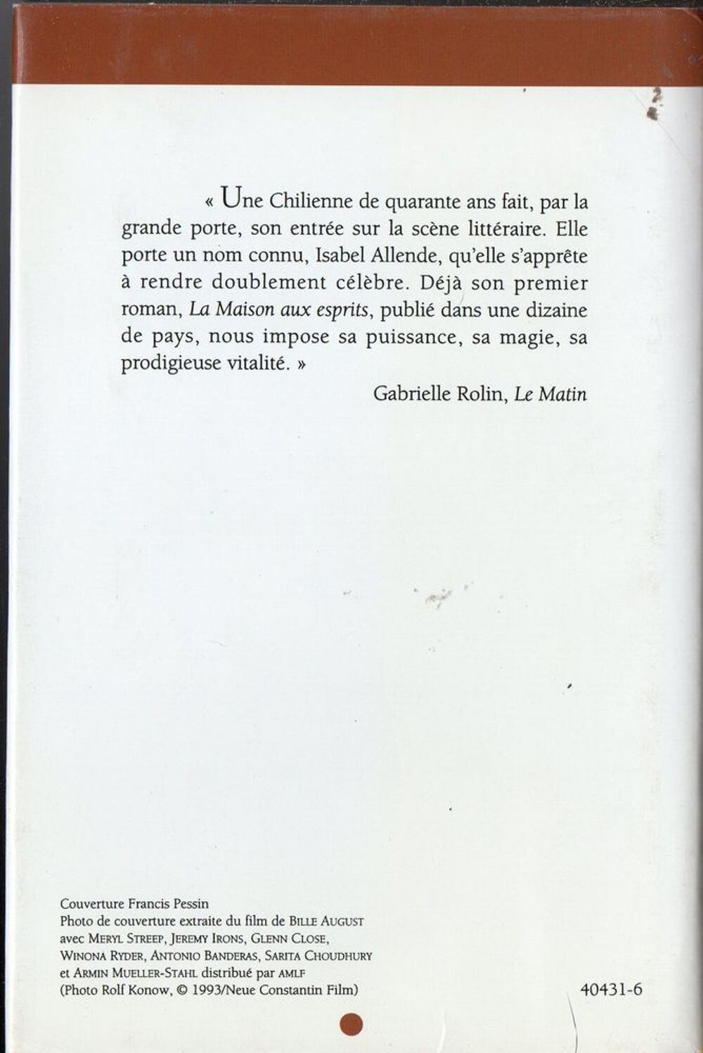 La maison aux esprits - Isabel Allende Livres et BD