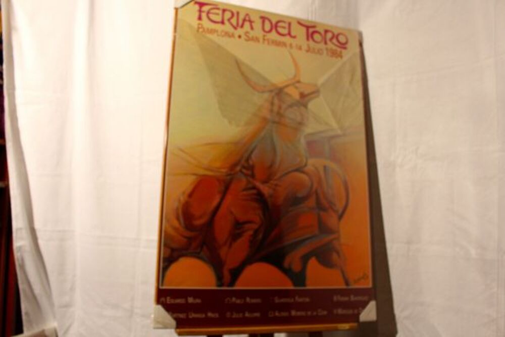 PAYS - BASQUE : PAMPELUNE " FERIA DEL TORO 1984 " Décoration