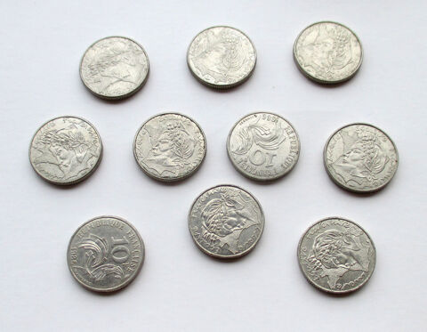 10 pièces de 10 Francs Jimenez 25 Cazères (31)