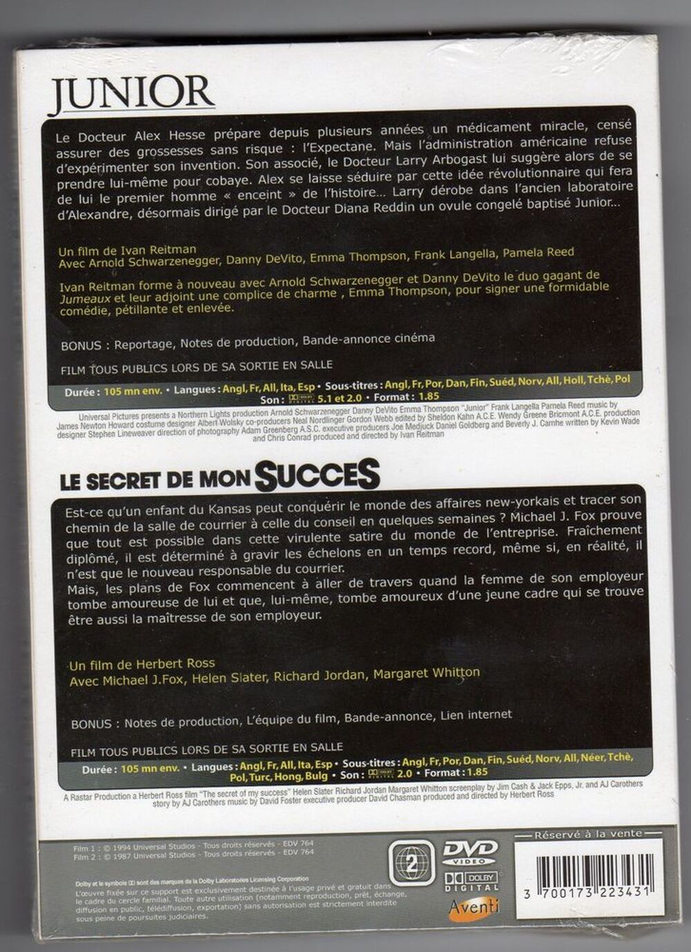 DVD NEUF
EDITION DOUBLE DVD
encore sous film DVD et blu-ray