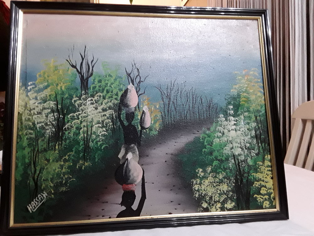 TABLEAU HUILE SUR TOILE ENCADREE Décoration