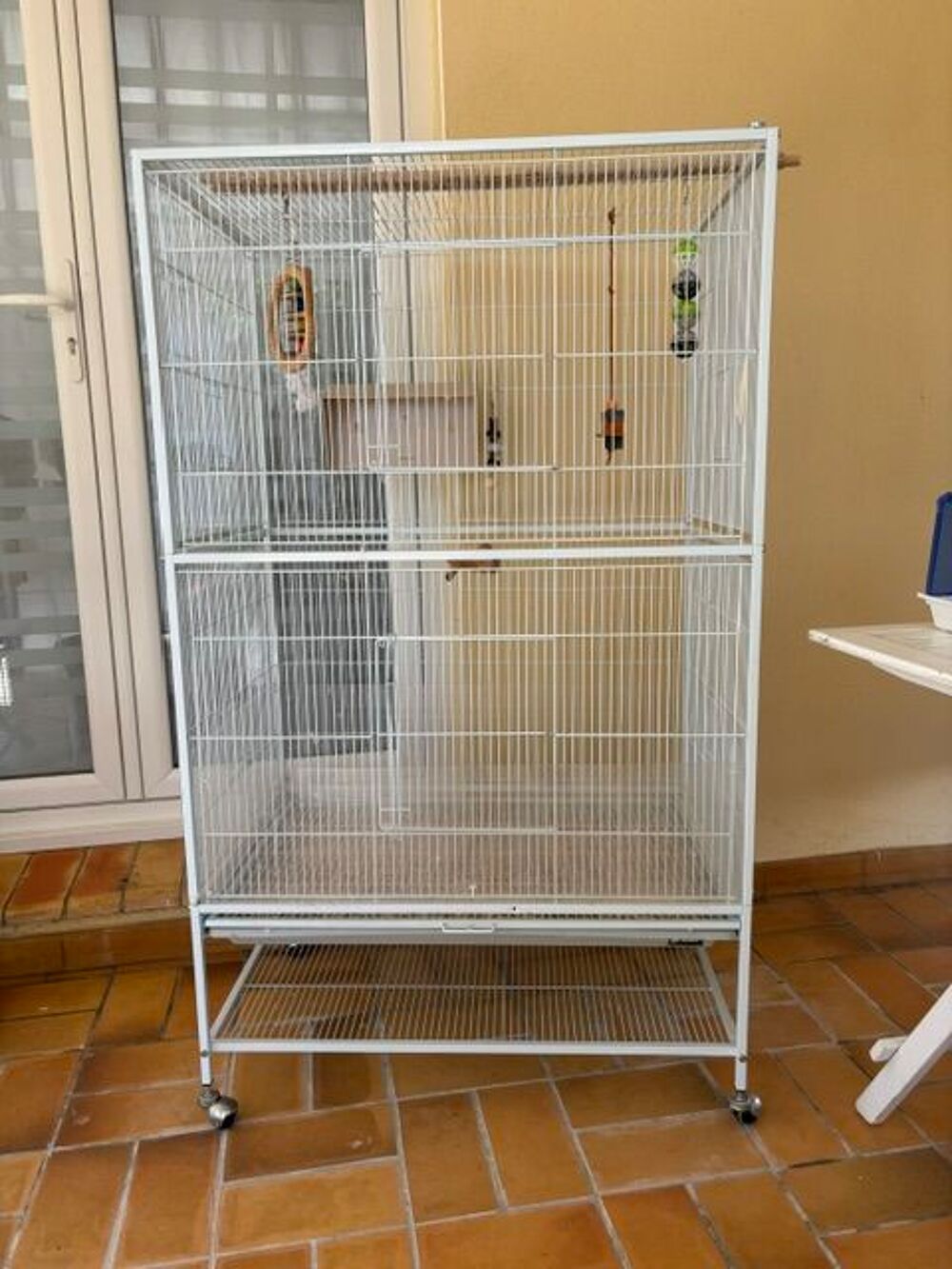   Cage blanche état neuf 