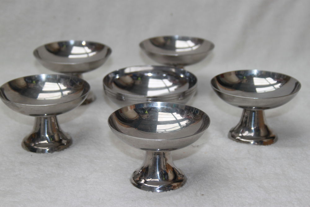 6 Coupes de glace inox massif Cuisine