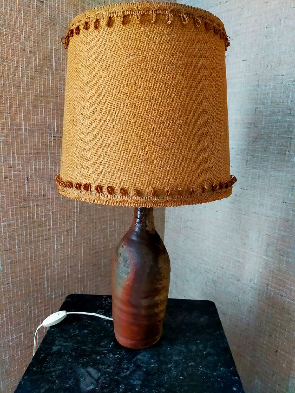 Lampe ancienne en gr&egrave;s Décoration