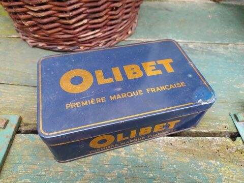 Ancienne Boite Publicitaire Biscuits Olibet  25 Loches (37)