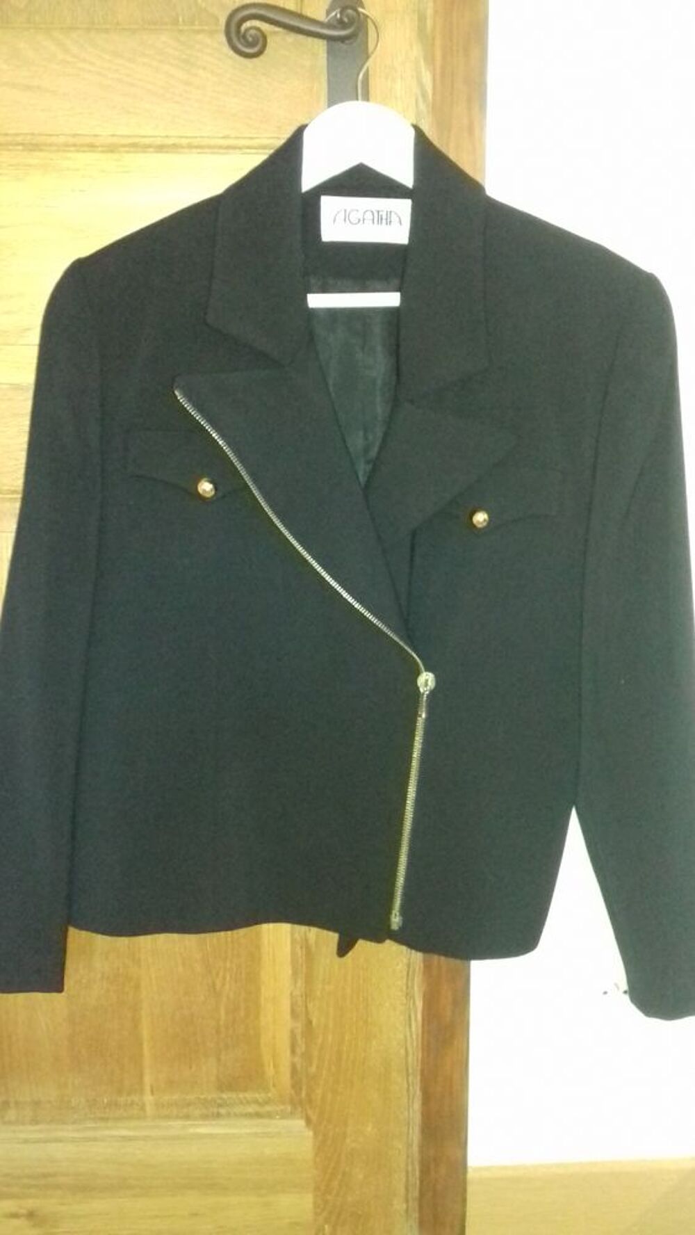 Veste noire AGATHA GIRLS coupe perfecto Vêtements