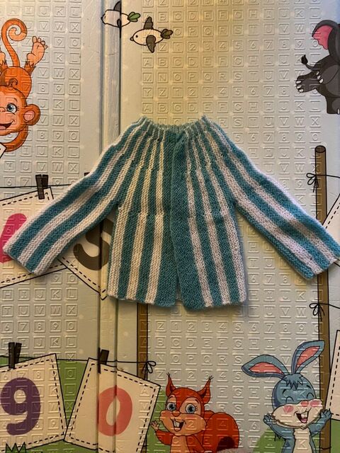 gilet en laine fait  la main taille 12 mois 1 Brmnil (54)