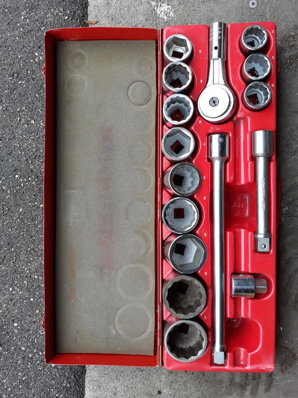Coffret facom poids lourds s&eacute;rie k de 30mm a 55 mm Bricolage
