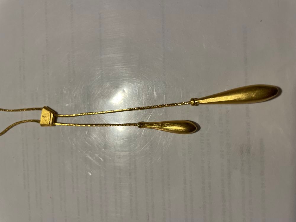 Collier dor&eacute; gouttes sur chaine ANTIGONA Bijoux et montres
