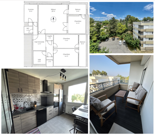  Appartement � vendre 4 pi�ces 95 m� Montpellier