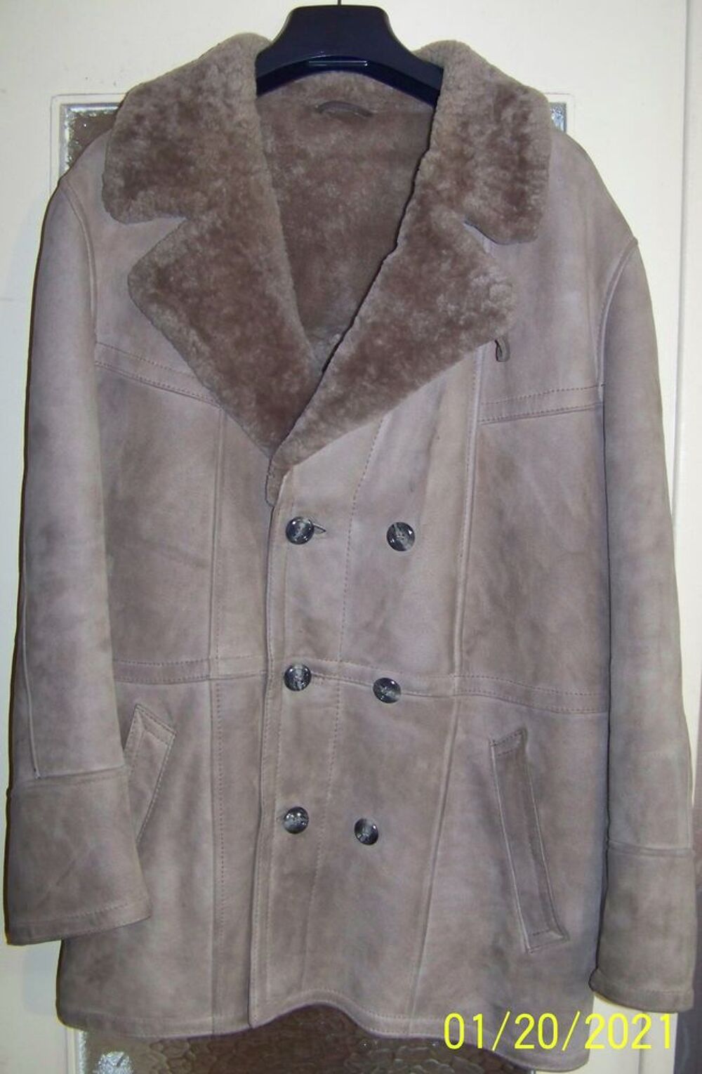 Veste 3/4 agneau retourn&eacute; Vêtements