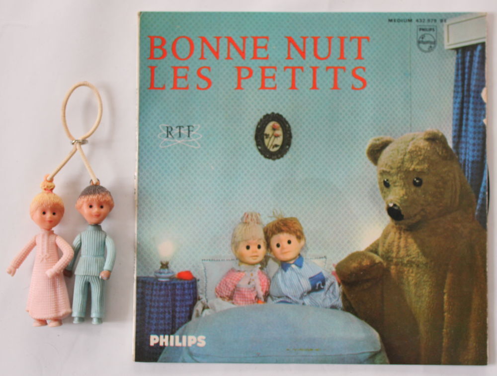 Bonne Nuit les Petits le disque 45 tours et le porte clefs CD et vinyles