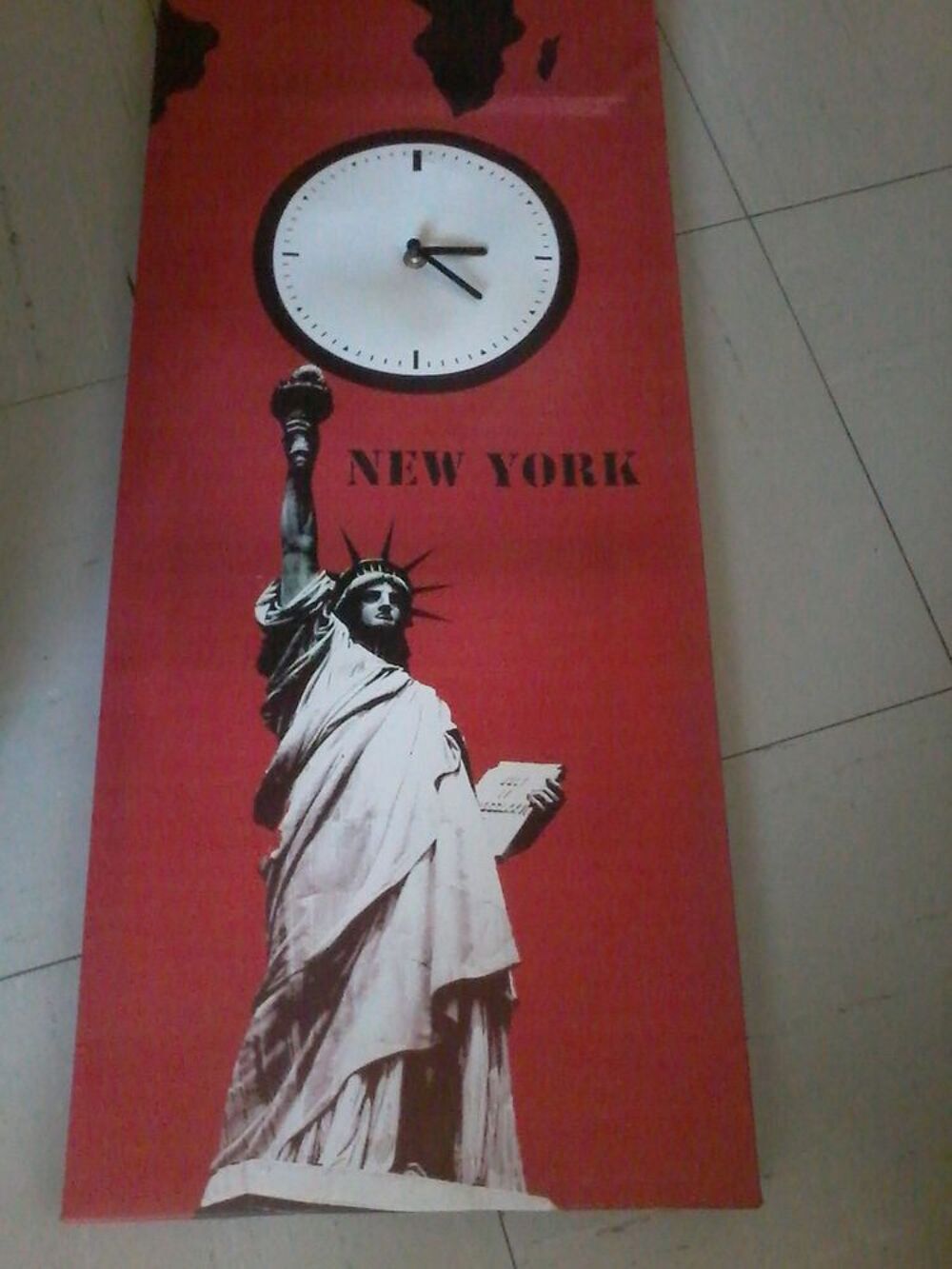 cadre new York avec fonction horloge Décoration