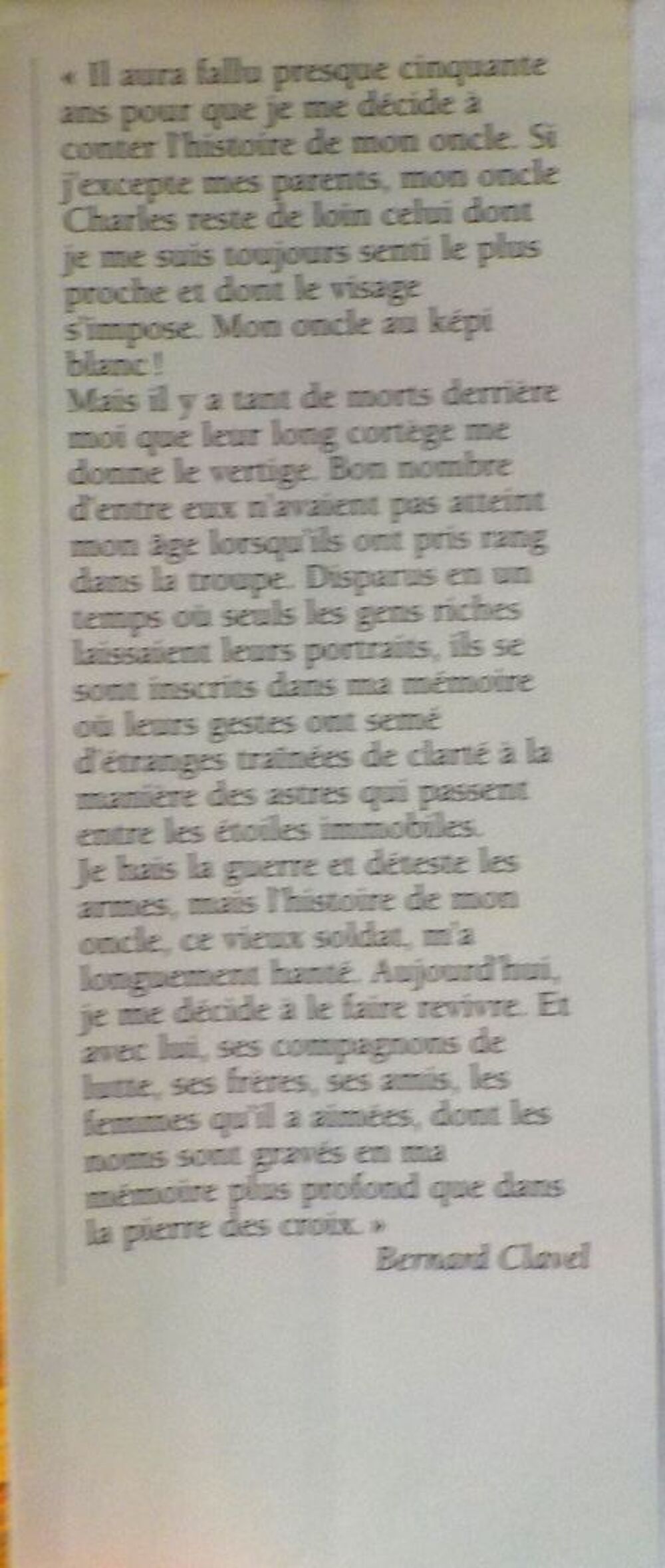 LE SOLEIL DES MORTS de Bernard CLAVEL Ed. France Loisirs Livres et BD