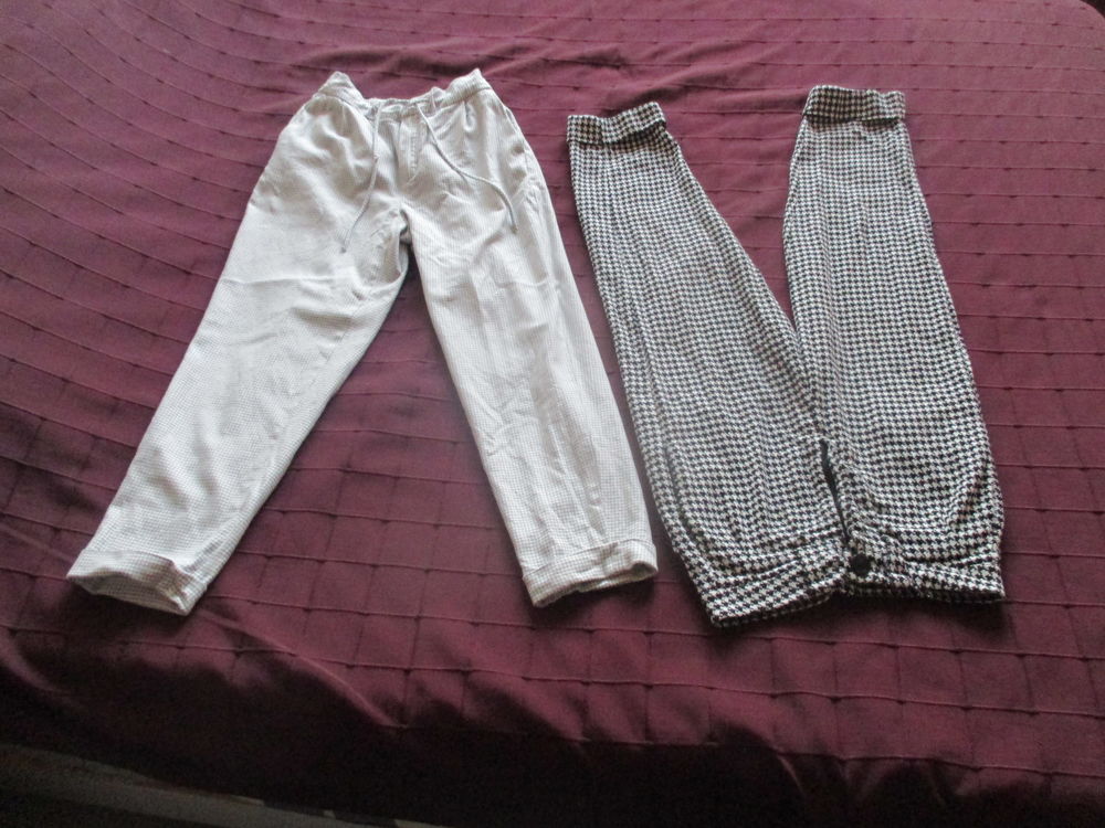 pantalon blanc &eacute;cru Vêtements