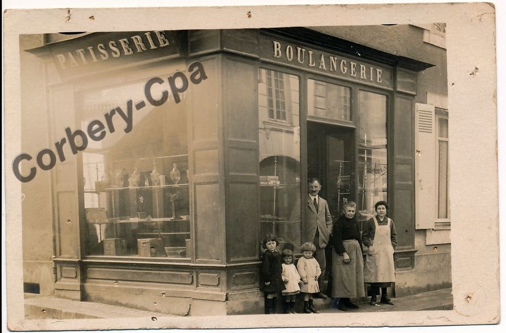 CPA PHOTO LE POULIGUEN Commerce Boulangerie Patisserie 