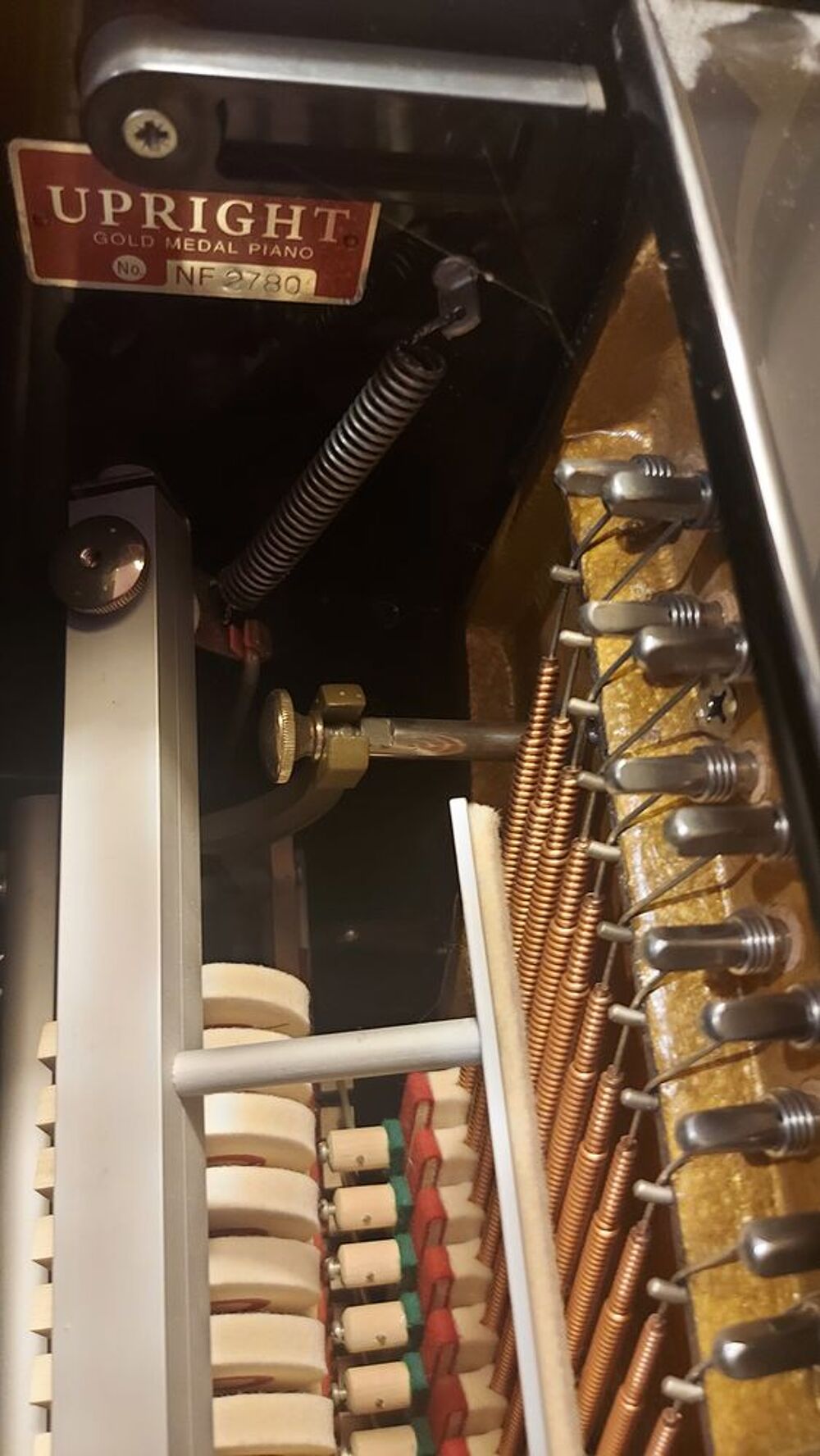 Piano droit d &eacute;tude avanc&eacute;e WEIMAR noir/brillant Instruments de musique