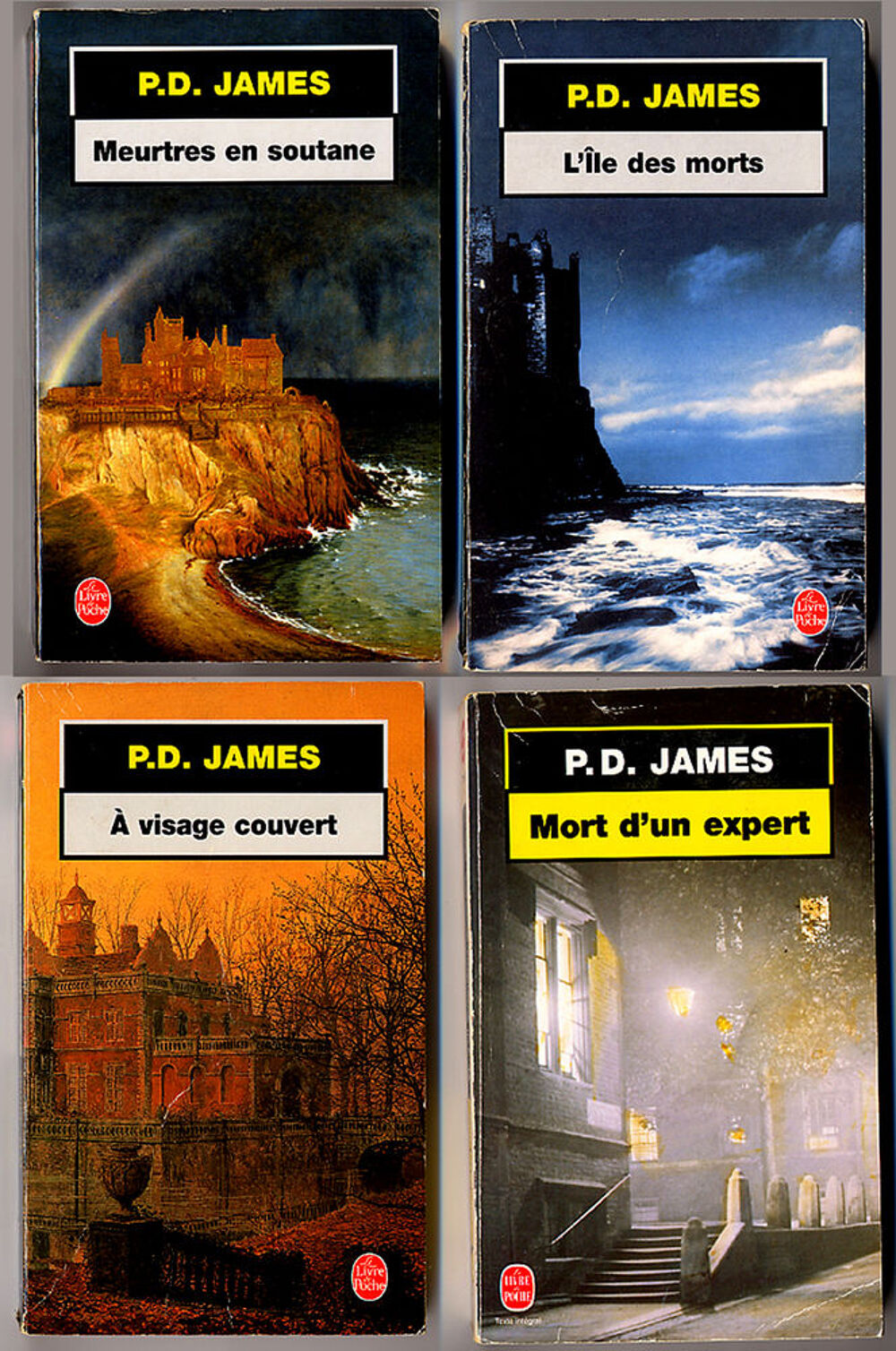 P.D. JAMES / Lot de 4 romans Livres et BD