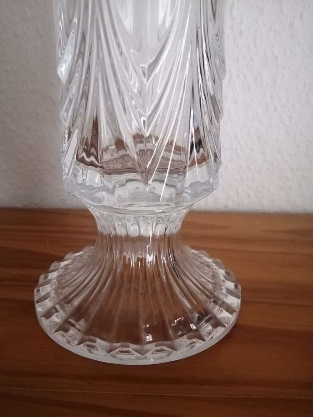 Tr&egrave;s beau vase massif en cristal d'Arques Décoration