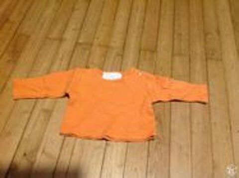 F 7 (20) - 3 mois - Tee-shirt orange manches longues 1 Paris 13 (75)