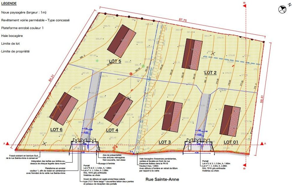 Vente Terrain 6 Terrains Viabilisés de 1014 à 1605 m² ? Vue Panoramique et 