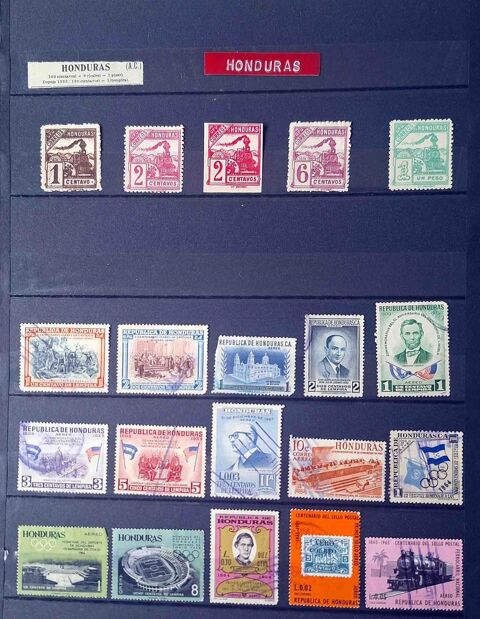 Série de timbres de collection du Honduras 17 Gap (05)