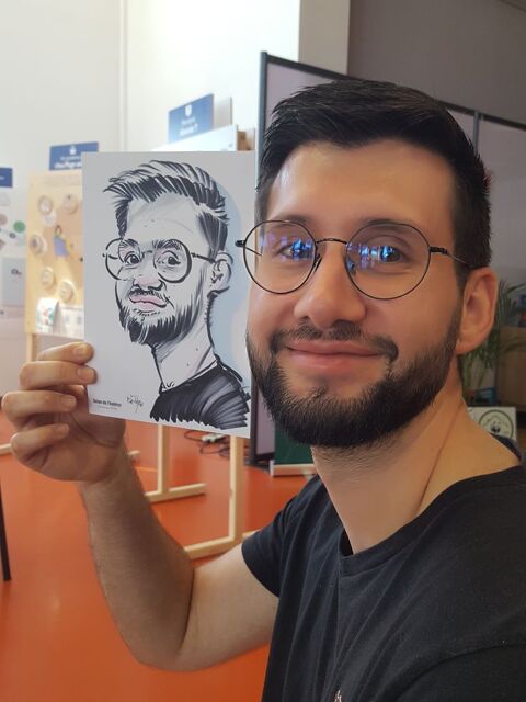 Caricaturiste &agrave; votre mariage comme &agrave; Montmartre VALENCE 0 26000 Valence