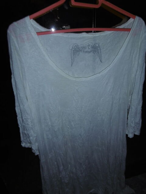 Belle robe blanche en tissus trs doux, quasi neuve 15 Villars-les-Dombes (01)