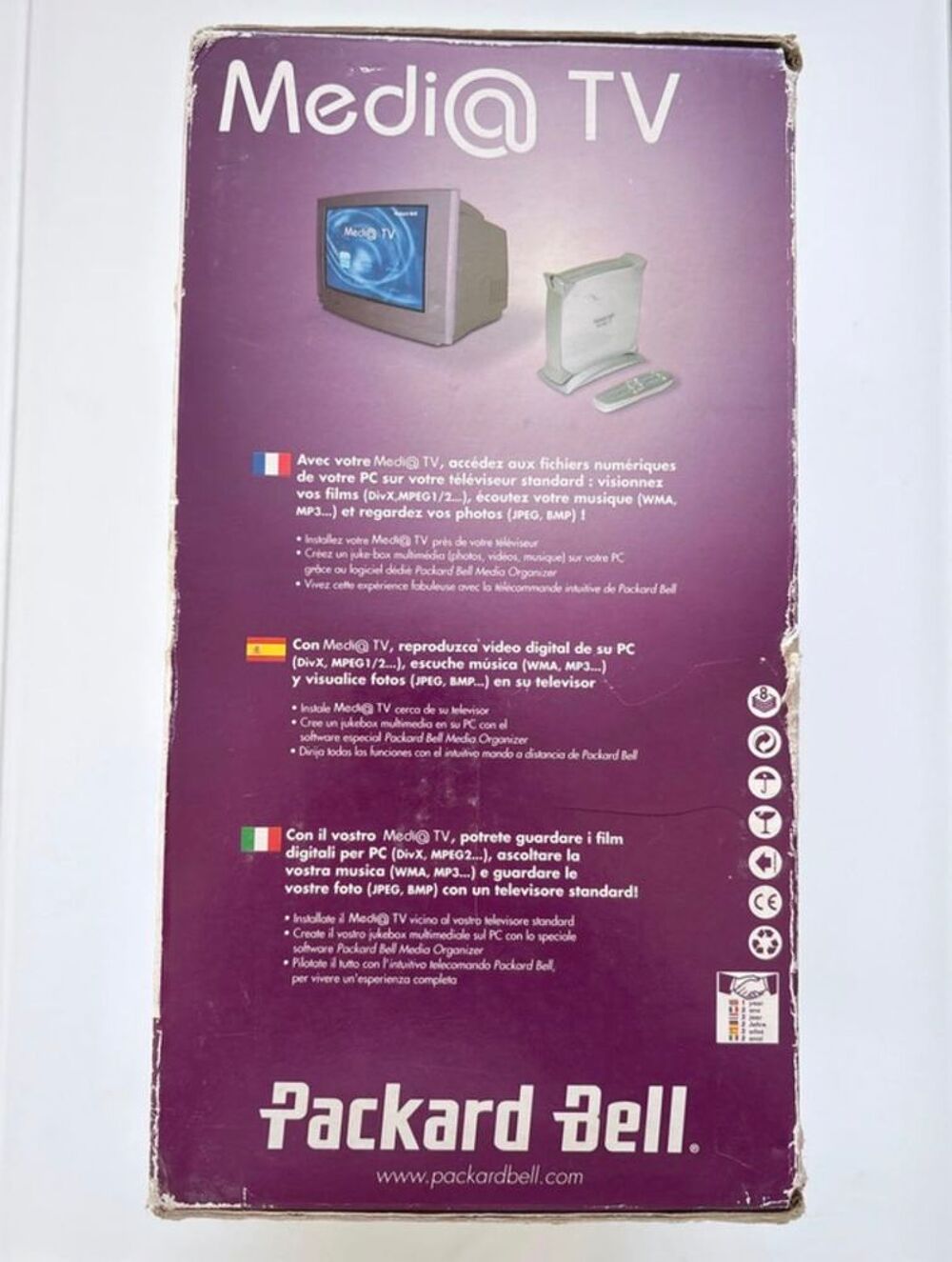 Packard Bell Medi@ TV Complet en Boite Matériel informatique