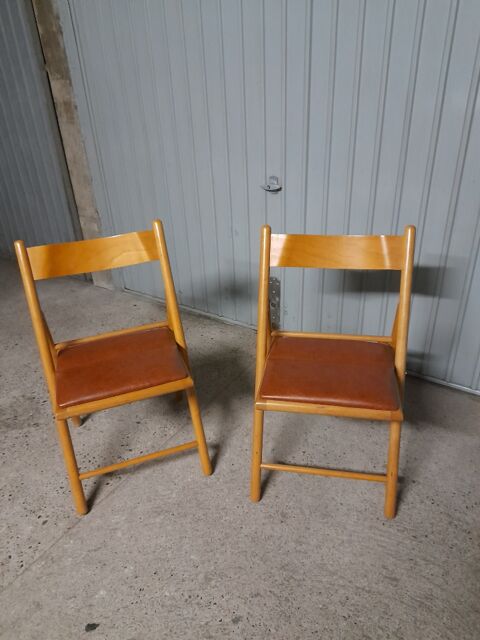 Deux belles chaises simili tb tat vintage 140 Craponne (69)