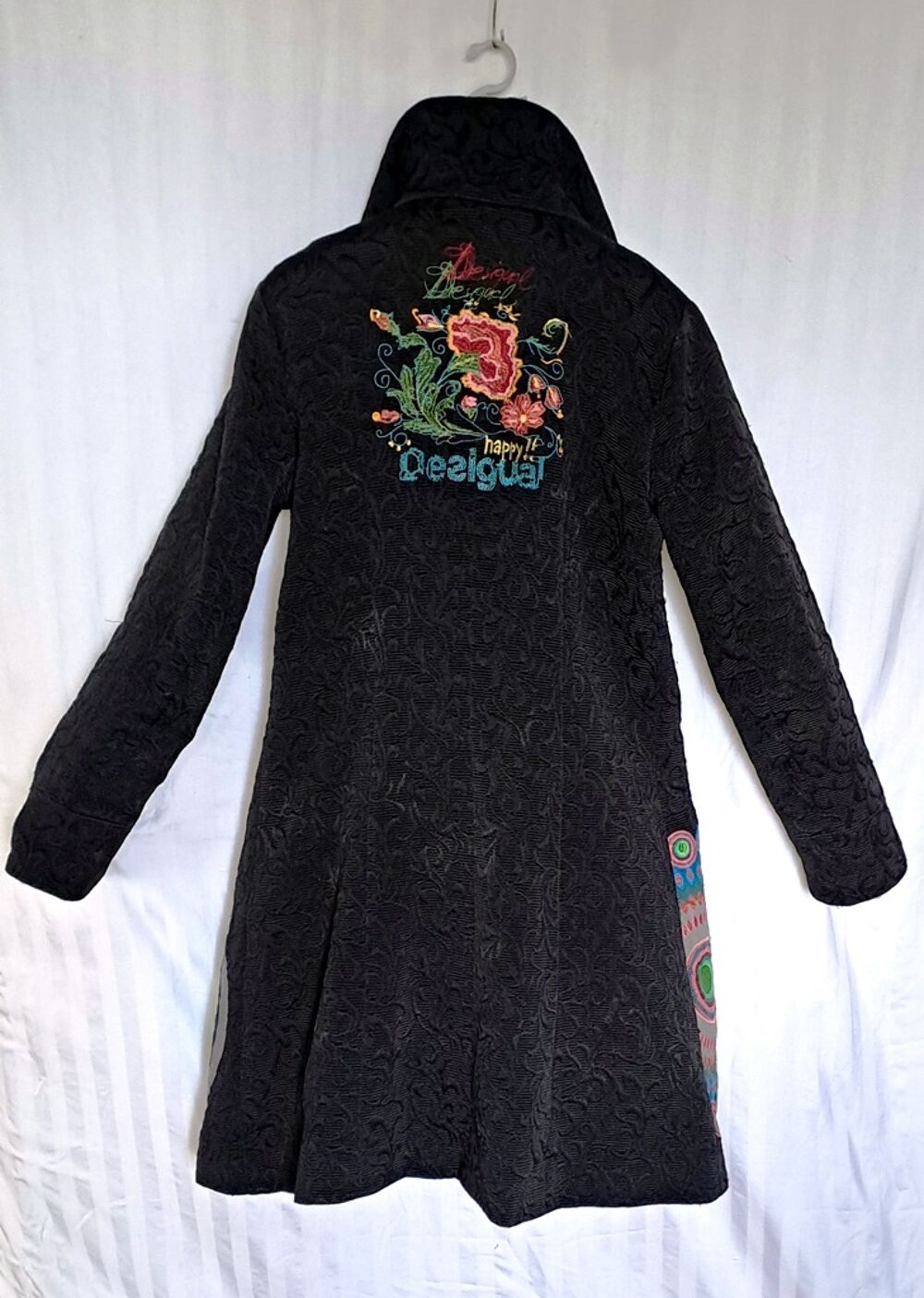 Manteau Noir Desigual Taille L Vtements