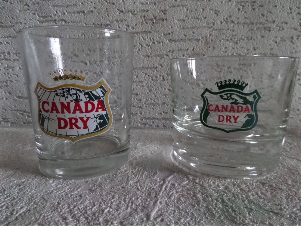 verres de CANADA DRY 2 models Cuisine