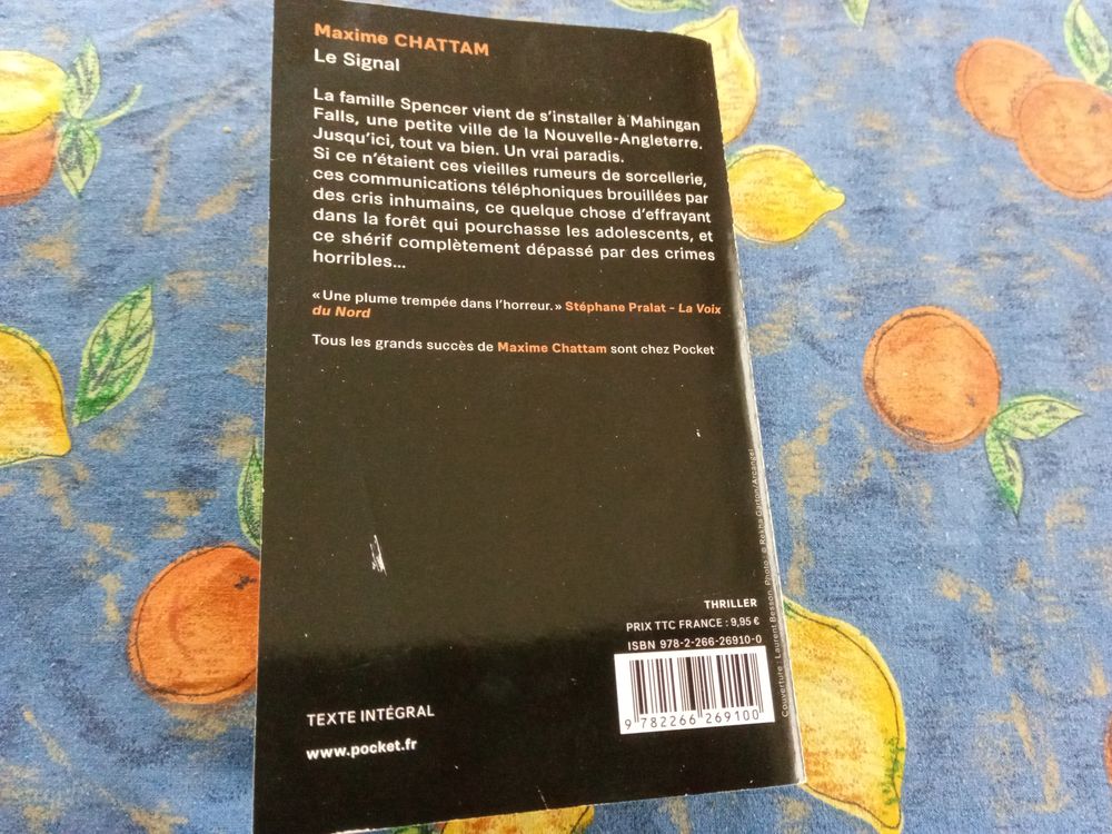 Livre Maxime Chattam - Le signal Livres et BD
