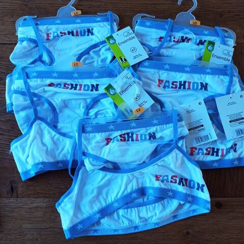 5 ensembles coordonnes lingerie fille 12 ans 15 Garoult (83)