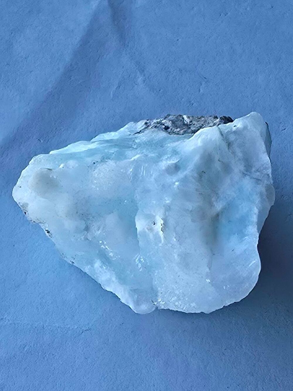 Sp&eacute;cimen H&eacute;mimorphite Bleut&eacute;e Etoil&eacute;e-RDC 21g 