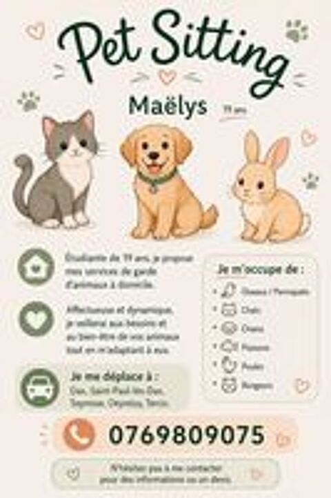   Garde d'animaux Dax 