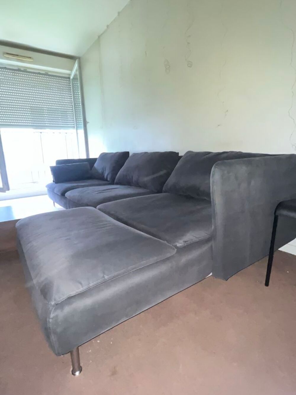 Canap&eacute; d'angle IKEA S&ouml;derhamn 4 places gris fonc&eacute; - tr&egrave;s confortable Meubles