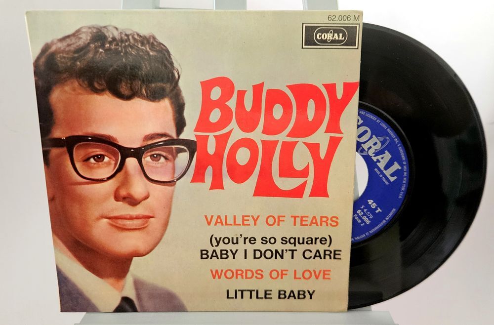 45T - Buddy Holly - Valley Of Tears -- 1968 CD et vinyles