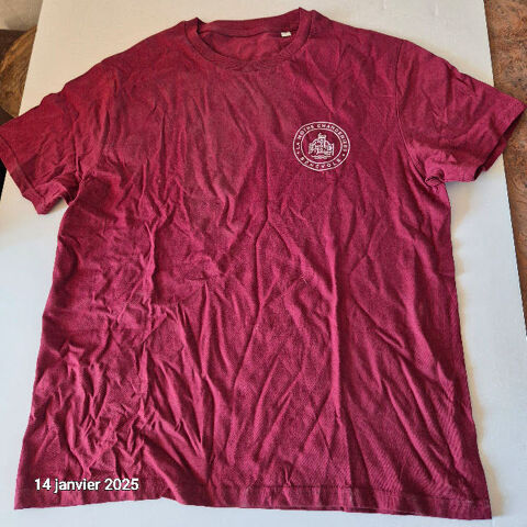 T-shirt � col rond imprim� la mothe chandeniers, b�n�vole, 5 Saumur (49)