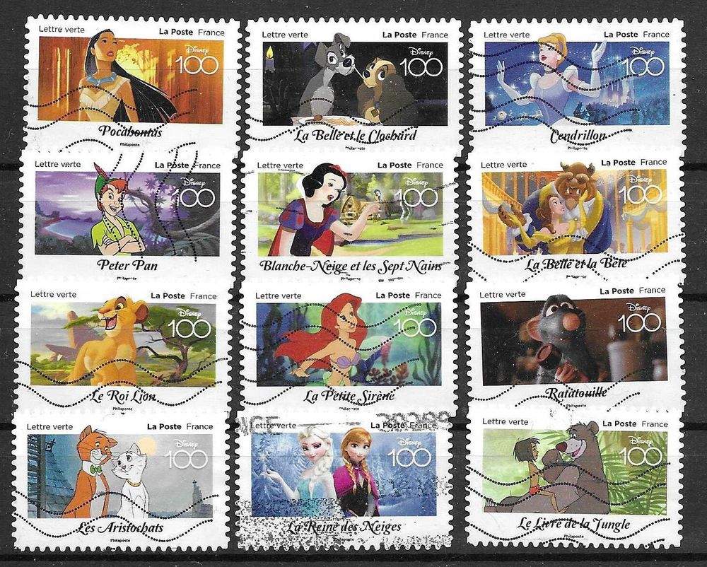 lot de 12 timbres des le no 2320 de 2023 