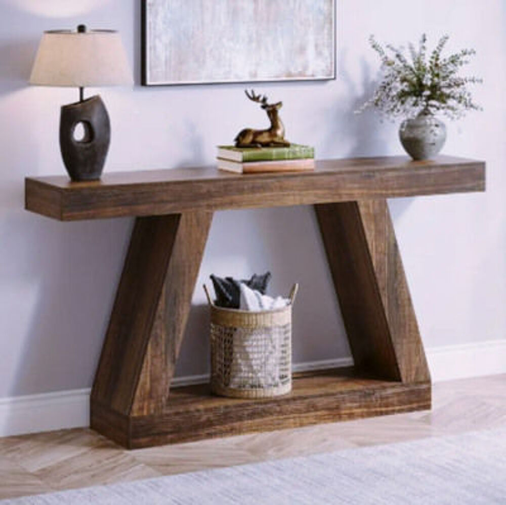 Console en bois massif ? design en A, meuble d'entr&eacute;e modern Meubles