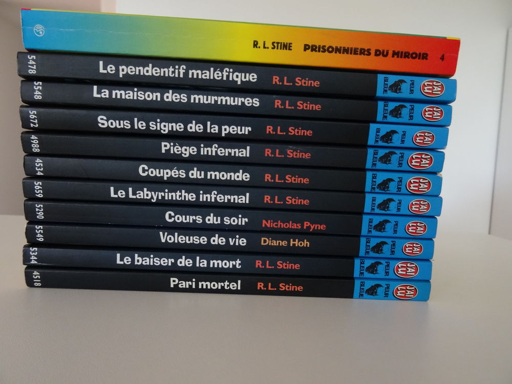 R.L. Stine,Lot 11 romans,J'ai Lu,Peur Bleue,Enfant Livres et BD
