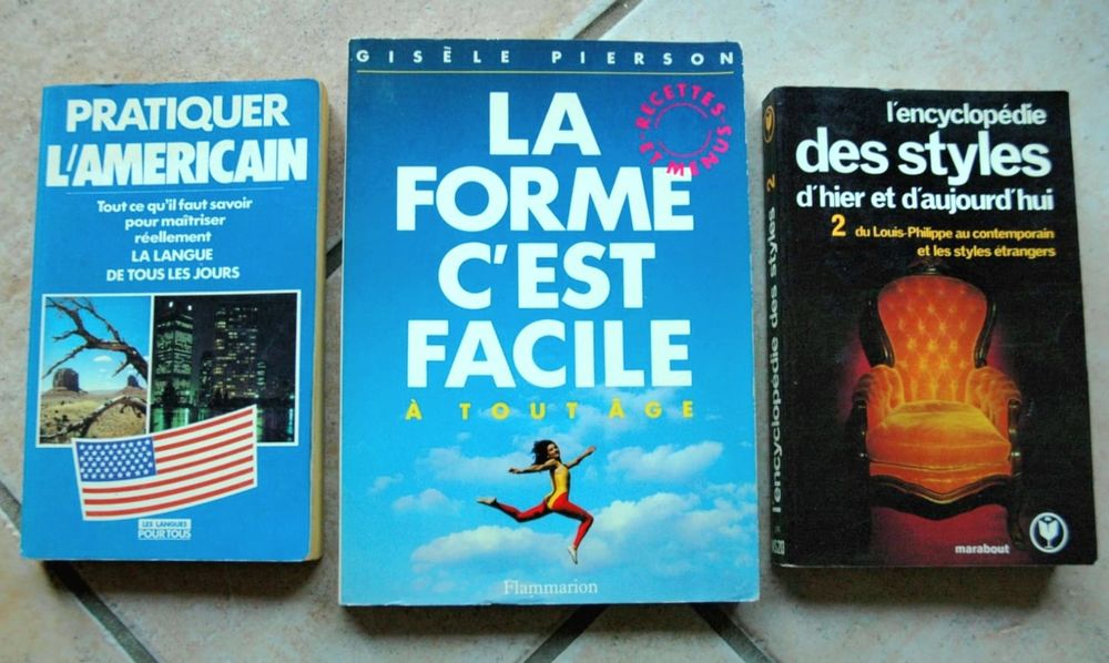 Lot 22 livres, Romans, Guides pratiques, Scolaires, enfants Livres et BD