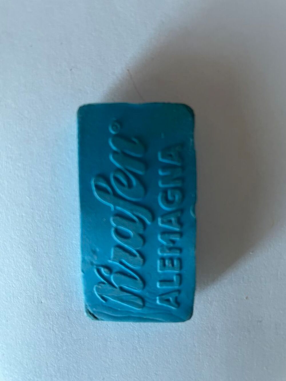 Gomma gomme eraser collection plaque N. Dakota bleu 