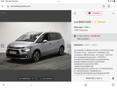 Citro&euml;n C4 Picasso PureTech 130 S&S Feel 2017 occasion Don 59272