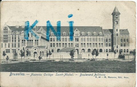 1 Cpa ,Belgique Bruxelles , Bd Militaire 8 Tours (37)