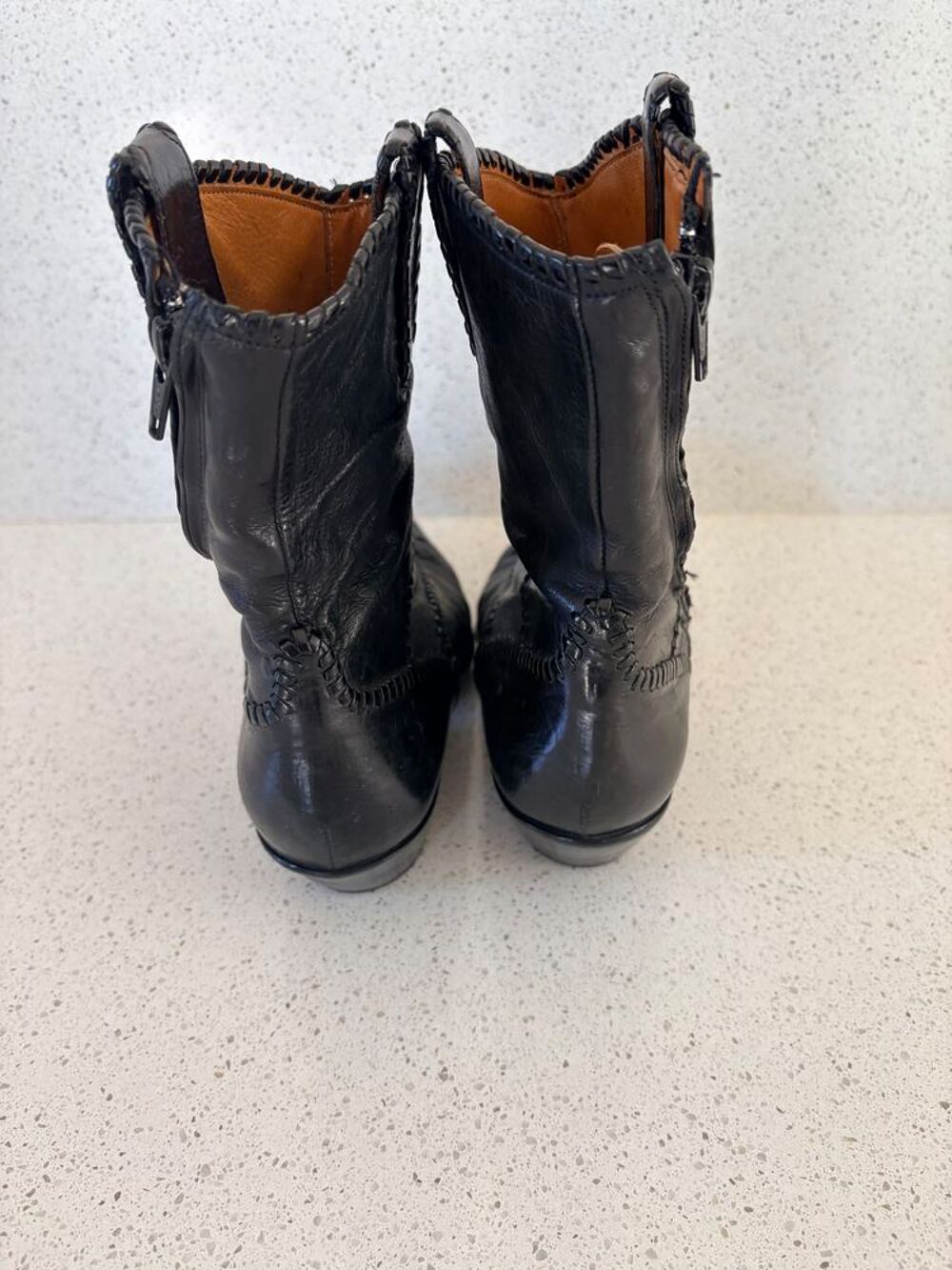  santiags artisanales en chevreau Chaussures